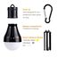JTENG Campinglampe mit Karabiner Camping Lantern 4 Stücke LED Zeltlampe Glühbirne Set Lampen wasserdicht Rucksack