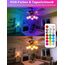 iLC Farbige Leuchtmittel LED RGBW Lampe Edison Dimmbare Farbige Leuchtmitte Lampen 10W E27 RGB LED Birnen- Dual Memory - 12 Farben - Kabellos Fernbedienung inklusive (2-er Pack)
