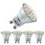 EACLL Mini GU10 LED Warmweiss 3.5 Watt Ersetzt 50W Halogen Leuchtmittel, 4er-Pack, 450lm 3000K Birnen, AC 230V Flimmerfrei Strahler, Abstrahlwinkel 120 Grad Spot, Nicht Dimmbar Reflektor Lampen Ø35mm