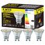 EACLL Mini GU10 LED Warmweiss 3.5 Watt Ersetzt 50W Halogen Leuchtmittel, 4er-Pack, 450lm 3000K Birnen, AC 230V Flimmerfrei Strahler, Abstrahlwinkel 120 Grad Spot, Nicht Dimmbar Reflektor Lampen Ø35mm