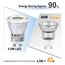 EACLL Mini GU10 LED Tageslichtweiß 4.5 Watt Ersetzt 40W Halogen Leuchtmittel, 4er-Pack, 360lm 5000K Birnen, AC 230V Flimmerfrei Strahler, Abstrahlwinkel 38° Spot, Nicht Dimmbar Reflektor Lampen