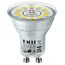 EACLL Mini GU10 LED Tageslichtweiß 3.5 Watt Ersetzt 50W Halogen Leuchtmittel, 4er-Pack, 385lm 5000K Birnen, AC 230V Flimmerfrei Strahler, Abstrahlwinkel 120° Spot, Nicht Dimmbar Reflektor Lampen Ø35MM