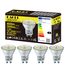 EACLL Mini GU10 LED Tageslichtweiß 3.5 Watt Ersetzt 50W Halogen Leuchtmittel, 4er-Pack, 385lm 5000K Birnen, AC 230V Flimmerfrei Strahler, Abstrahlwinkel 120° Spot, Nicht Dimmbar Reflektor Lampen Ø35MM