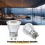 EACLL Mini GU10 LED Warmweiss 4.5 Watt Ersetzt 40W Halogen Leuchtmittel, 4er-Pack, 330 Lumen 3000K Birnen, AC 230V Flimmerfrei Strahler, Abstrahlwinkel 38 Grad Spot, Nicht Dimmbar Reflektor Lampen
