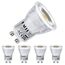 EACLL Mini GU10 LED Warmweiss 4.5 Watt Ersetzt 40W Halogen Leuchtmittel, 4er-Pack, 330 Lumen 3000K Birnen, AC 230V Flimmerfrei Strahler, Abstrahlwinkel 38 Grad Spot, Nicht Dimmbar Reflektor Lampen