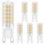 YzzYzz G9 LED Lampe warmweiß 2700K, LED Leuchtmittel 410Lumen, G9 Glühbirne 3W entspricht 40W Halogenlampe, kein Flackern, nicht dimmbar, Enegiesparende kleine Birne, 6er Pack