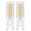 YzzYzz G9 LED Lampe Warmweiß - G9 LED 2700K 3W entspricht 40W Halogenlampe, Glühbirne 410 Lumen, Kein Flackern Lampen 360° Abstrahlwinkel, Nicht Dimmbar Leuchtmittel 2er Pack