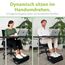 feela.® Fußstütze Schreibtisch [VERGLEICHSSIEGER] – Ergonomische Fußhocker mit Premium-Schaumkern & integriertem Wärmekissen – Rutschfester, Höhenverstellbares, Schreibtisch Zubehör (Schwarz)