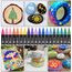 DealKits 36 Farbige Acrylstifte, Dual Tip Stifte für Steine Bemalen, Wasserfest Multimarker Doppelspitze Acryl Permanent Marker für Leinwand Papier Fotoalbum Gästebuch Holz Eier