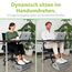 feela.® Fußstütze Schreibtisch [VERGLEICHSSIEGER] – Ergonomische Fußhocker mit Premium-Schaumkern - Rutschfester, Höhenverstellbares, Schreibtisch Zubehör fürs Home office und Gaming (Dunkelgrau)