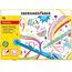 Eberhard Faber 551016 - Glitzer Filzstifte Set, 16 Malstifte mit Basic und Pastell Farben