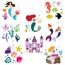 NAKLEO Schablonen Malen für Kinder, 8 Stück Set 15x15cm Meerjungfrau Mermaid, Kinder Kreatives Zeichenschablonen, Kunststoff Wiederverwendbar Malschablone DIY Handwerk, Papier Wand Holz Stoff
