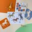 NAKLEO Schablonen Malen für Kinder, 8 Stück Set 15x15cm Pferde, Kinder Kreatives Zeichenschablonen, Kunststoff Wiederverwendbar Malschablone DIY Handwerk, Papier Wand Holz Stoff