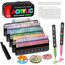 Laconile 288 Farben Acrylstifte Set – Acrylmarker mit Direct Liquid Design, CD-Tasche zum einfachen Tragen für Steine, Glas, Holz, Kunststoff, Keramik – Ideal für Kinder und Erwachsene