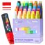 Arrtx Graffiti Acryl Marker Set, 15mm Jumbo-Filzspitze Grafitistifte, 30 Jumbo Marker, Acryl-Farbstifte für DIY, Felsmalerei, Steine Wasserfest, Keramik, Glas, Holz, Leinwand