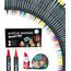 Acrylstifte Dual Tip 48er Set - Wasserfest für Steine, Holz, Glas, Leinwand, Stoff, DIY & Keramik