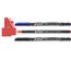 edding 1200 Fasermaler fein - schwarz, rot, blau - Packung mit 3 bunten Stiften - Rundspitze 1 mm - Filzstift zum Zeichnen und Schreiben - für Schule, Mandala (Packung mit 2)