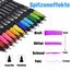 Dual Brush Pen Set, 36 Farben Doppelfasermaler, Tinte auf Wasserbasis Doppelfilzstifte Für Aquarell Watercolo Bullet Journal Handlettering Kalligraphie Manga, Fasermaler[1-2 mm] und Fineliner[0,4 mm]
