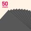 50 Blatt, 120g - Tonpapier Schwarz A4, Bastelpapier Druckerpapier zum Basteln, Schwarzes Papier