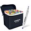 AnyMark Alkohol Marker, 80 Farben Marker Stifte Set, Twin Tip Künstler Stifte Set zum Zeichnen, Ausmalen und Skizzieren, Meißel- & Feinspitzen