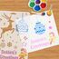 Schablonen Weihnachten, 12 Stück Zeichenschablonen Malschablonen aus Kunststoff, Stencil Schablonen Wiederverwendbar für Scrapbooking Fotoalbum, DIY Geschenkkarten, Geschenke Weihnachten Kinder