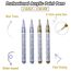Beager Gold Silber Acrylstifte, 0,7mm Permanent Marker Stifte Wasserfest Lackstift Acrylfarben Stifte Steine Bemalen Stifte für Holz Leinwand Keramik Metall Papier Glas Stoffe Kunststoff 4Pcs