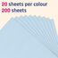 200 Blatt, 120g - Tonpapier A3 Bunt, Bastelpapier Buntes Papier zum Basteln Farbiges Druckerpapier - 10 Farben