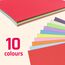 200 Blatt, 120g - Tonpapier A4 Bunt, Bastelpapier Buntes Papier zum Basteln Farbiges Druckerpapier - 10 Farben