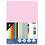 Kangaro - Tonpapier Pastell Rosa DIN A4-120g/m² FSC mix – 100 pack - Briefpapier Bastelpapier DIY