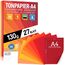 Tonpapier Rot Rubin Feuer Farben 27 Stück Purpur A4-130g Blätter – Bastel Bogen - Orange dicker als Tonkarton, Pappe zum Basteln, Zeichenkarton - BLAUER ENGEL & PEFC zertifiziert - MADE IN GERMANY