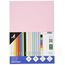 Kangaro - Tonpapier Pastell Rosa DIN A4-160g/m² FSC mix – 50 pack - Briefpapier Bastelpapier DIY