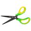Läufer 87324 Ergonomische Bastelschere für Linkshänder, spitz, grün/gelb, Schulschere ab 1. Klasse