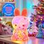 Basteln Mädchen 6 7 8 9 10 Jahre, Kaninchen Lampe Malset-Bastelset Kinder ab 6 Jahre,Geschenk Mädchen 6 7 8 11 12 jahre, Kaninchen Spielzeug, DIY Kreativ Malen Kaninchen Kinder Ostern Geschenkideen