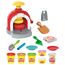 Play-Doh Kitchen Creations Pizzabäckerei, 4 x 57g Dosen und 2 x 28g Dosen Knetmasse, Bastel-Set mit Küche und Werkzeuge zum Backen und kreativen Spielen, für Kinder ab 3 Jahren