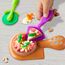 Play-Doh Kitchen Creations Pizzabäckerei, 4 x 57g Dosen und 2 x 28g Dosen Knetmasse, Bastel-Set mit Küche und Werkzeuge zum Backen und kreativen Spielen, für Kinder ab 3 Jahren