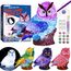 Bastelset Kinder Ab 6 Jahre, Eule Lampe Malset, Basteln Mädchen Junge 6-12 Jahre, Geschenk, DIY Kreativ Malen Spielzeug, Geschenkideen