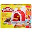 Play-Doh Kitchen Creations Pizzabäckerei, 4 x 57g Dosen und 2 x 28g Dosen Knetmasse, Bastel-Set mit Küche und Werkzeuge zum Backen und kreativen Spielen, für Kinder ab 3 Jahren