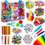 Blue Squid 2000Pcs Bastelset Kinder Kunst DIY bastelkoffer, in Aufbewahrungstasche, bastelsachen, bastelkiste infant ab 4 bis 12 bastelzubehör bastelkoffer mädchen jungen bastelbedarf kinder bastelset