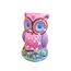SES 012854 Gießen und Anmalen-Eule Creative 01285-Gipsfigur Glitzer, 5 Jahre to 12 Jahre, Multi, Mittel (Packung mit 2)