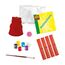 SES 012854 Gießen und Anmalen-Eule Creative 01285-Gipsfigur Glitzer, 5 Jahre to 12 Jahre, Multi, Mittel (Packung mit 2)