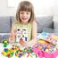 3000 Stück Bastelset Kinder DIY Basteln Bastelkoffer Bastelbedarf Material Set mit Pfeifenreiniger Kulleraugen Kreativ Scrapbooking Bastelbox Bastelsets für Mädchen Jungen 4 5 6 7 8 Jahre Geschenk