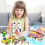 3000 Stück Bastelset Kinder DIY Basteln Bastelkoffer Bastelbedarf Material Set mit Pfeifenreiniger Kulleraugen Kreativ Scrapbooking Bastelbox Bastelsets für Mädchen Jungen 4 5 6 7 8 Jahre Geschenk