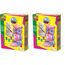 SES 012854 Gießen und Anmalen-Eule Creative 01285-Gipsfigur Glitzer, 5 Jahre to 12 Jahre, Multi, Mittel (Packung mit 2)