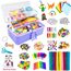 3000 Stück Bastelset Kinder DIY Basteln Bastelkoffer Bastelbedarf Material Set mit Pfeifenreiniger Kulleraugen Kreativ Scrapbooking Bastelbox Bastelsets für Mädchen Jungen 4 5 6 7 8 Jahre Geschenk