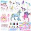 Lekebaby Einhorn Geschenk für Mädchen 4 5 6 7 8 Jahre, Einhörner Malset für Kinder mit 12 Einhörner, Bastelset Kinder Mädchen Geschenke Geburtstag, Einhorn Spielzeug
