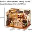 ROWOOD DIY Miniatur Haus Backhaus Puppenhaus | DIY Mini Holz Haus Modellbausatz | Bastelset Geburtstag Geschenke für Erwachsene Frauen Mädchen
