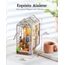 ROWOOD Book Nook Kit Gartenhaus, DIY Booknook Diorama Buchstütze Modellbausatz 3D Puzzle Aus Holz - Miniatur Haus Kit Bastelset Geschenke