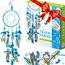 Creanino Traumfänger Bastelset für Kinder | Dream Catcher Kit | Basteln für Jungs | Traumfänger Junge (Blau)