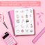 120 Stück Cute Sticker Aesthetic, rosa Coquette Aufkleber Mädchen, wasserdichte Vinyl Sticker Mädchen, ästhetische süße Stickers für Scrapbook Laptop Fotoalbum Journal Dekoration