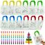 ICEPAPA, 12 Stück Stoffbeutel zum Bemalen für Kinder und 12 Stück Stapelbare Wachsmalstifte (12 Farben in 1), Perfekt für Kindergeburtstag Gastgeschenke, Give aways kindergeburtstag